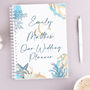 Watercolour Beach Wedding Planner Hardback Notebook, thumbnail 1 of 2