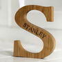 Personalised Christening Oak Letter, thumbnail 4 of 7