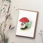 Watercolour Toadstools Card, thumbnail 1 of 2