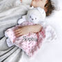 Personalised Pink Lamb Baby Comforter, thumbnail 2 of 5