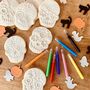 Day Of The Dead Colouring In Halloween Biscuit Set, thumbnail 5 of 12