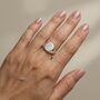 Personalised Silver Dog Nose Print Ring, thumbnail 1 of 8
