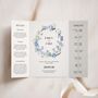 Blue Forget Me Not Gatefold Wedding Invitations, thumbnail 1 of 5