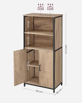 Floor Standing Cabinet Multifunctional Kitchen Cupboard, 2 of 6