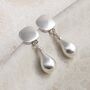 Sterling Silver Rain Droplet Studs, thumbnail 4 of 6