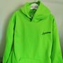 Personalised Children Adult Bold Neon Hoodies, thumbnail 9 of 12