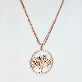 Sparkly Tree Of Life Pendant Necklace, 5 of 5