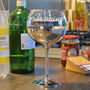 Personalised Mothers Day Silver Coloured Gin Glass, thumbnail 1 of 2