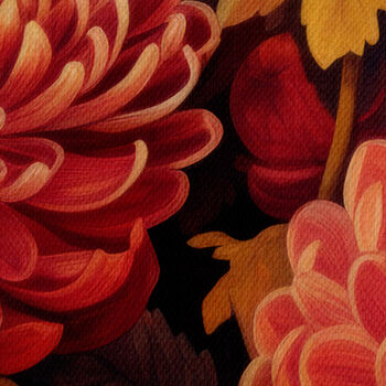 Rich Red And Peach Floral Lampshade, Opulent Blooms, 3 of 6