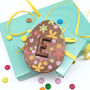 Small Chocolate Easter Egg Flegg With Football Pattern, thumbnail 4 of 11
