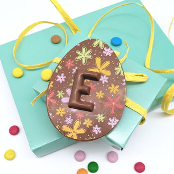 Small Chocolate Easter Egg Flegg With Football Pattern, 4 of 11