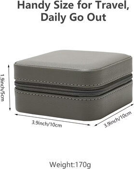 Small Travel Jewellery Organizer Storage Box Case, 6 of 12