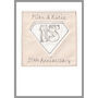 Personalised 15th Crystal Wedding Anniversary Card, thumbnail 8 of 11