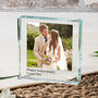 Personalised Anniversary Glass Token For Couple, thumbnail 1 of 2