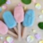 Personalised Candy Floss Lollies Pink, Blue, thumbnail 1 of 8