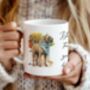 Personalised Cane Corso Autumn Dog Walk Keepsake Gift Mug, thumbnail 1 of 2