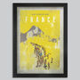 Tour De France Poster Print Vintage Yellow, thumbnail 1 of 3