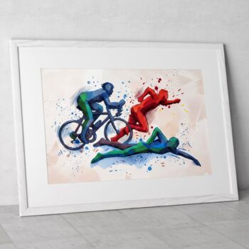 Custom Personalised Triathlon Print, 6 of 7