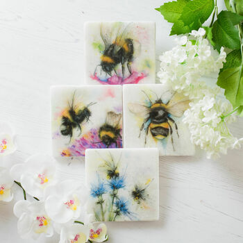 Bumble Bee Italian Marble Coasters, 3 of 7