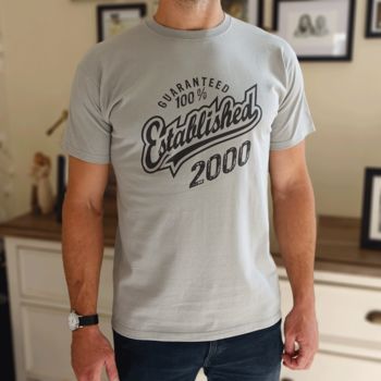 Personalised 'Established' Birthday Year T Shirt, 5 of 12