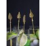 Brass Gold Feather Cocktail Stirrers, thumbnail 5 of 6