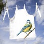 Inky Blue Tit Canvas Child's Apron, thumbnail 3 of 6