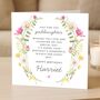 Daisy Birthday Poem Card Personalised For Goddaughter, thumbnail 1 of 7