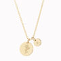 Gold Plated Or Sterling Silver Lily Initial Chain, thumbnail 2 of 4