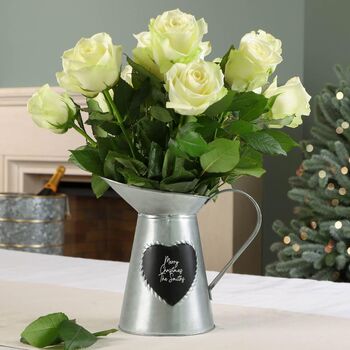 Personalised Heart Pitcher Jug Vase, 3 of 9