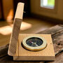 Personalised Brass Pocket Compass With Case, thumbnail 3 of 12