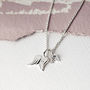 Angel Wing Sterling Silver Necklace, thumbnail 2 of 11
