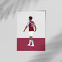 Ollie Watkins Aston Villa Football Poster, thumbnail 2 of 3