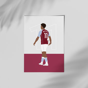 Ollie Watkins Aston Villa Football Poster, 2 of 3