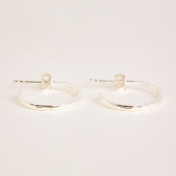 Extra Small Hammered Hoops, 3 of 7