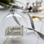Personalised 'Believes' Glass Christmas Bauble, thumbnail 2 of 4