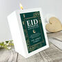 Personalised Eid Al Fitr White Tea Light Holder, thumbnail 8 of 10