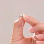 Sterling Silver Sparkle Chain Stud Earrings, thumbnail 5 of 11