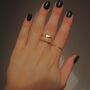 Gold Vermeil Stacking Waved Ring, thumbnail 3 of 4
