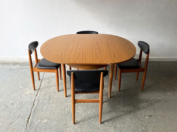 Mid Centurydining Table Andchairs By Schreiber, 5 of 12