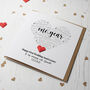 Personalised 1st Wedding Anniversary Card, thumbnail 1 of 3