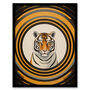 Tiger Tunnel Yellow Black Striped Fun Wall Art Print, thumbnail 5 of 6