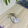 Cat Witchcraft Keyring Keychain, thumbnail 7 of 8