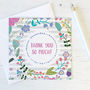 Floral Thankyou Card 'Thank You So Much', thumbnail 1 of 1