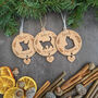 Personalised Cat Christmas Decoration – Wooden Keepsake For Pet Lovers, thumbnail 1 of 3