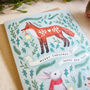 Forest Animals Christmas Pack Of Four Cards, thumbnail 4 of 6