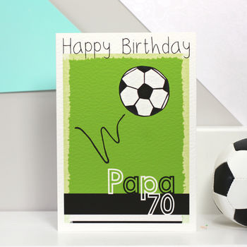 Personalised Football Team Birthday Card, 7 of 11