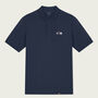 Organic Cotton England Football Navy Polo Shirt, thumbnail 2 of 6