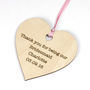 Flower Girl Heart Gift, Personalised Decoration, thumbnail 3 of 10