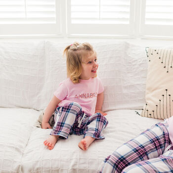 Personalised Kids Floral Letter Pyjamas, 11 of 12
