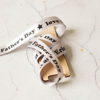 Personalised Ribbon, Happy Father's Day, 15mm, 7 of 7